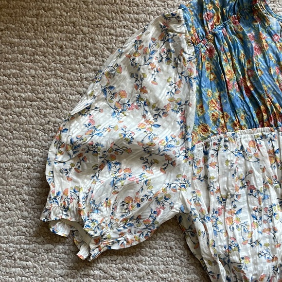 Blue and white floral summer dress - Picture 6 of 9